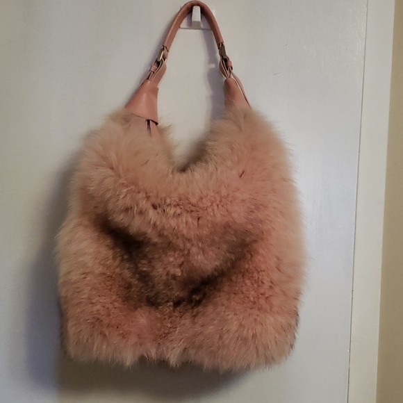 Handbags - Pink Fur Purse